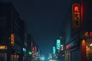 河岸咖啡馆封面，河岸边咖啡馆的黄昏灯光